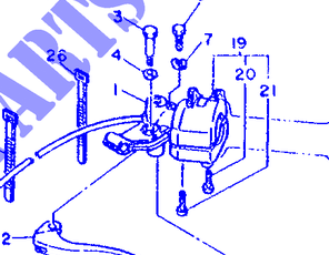 Supporto leva frizione Yamaha XT600 dal 1986 al 1989